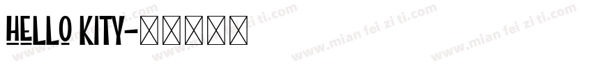 hello kity字体转换